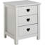 Amori bedside table with 3 drawers