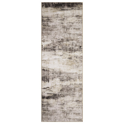 Tapis moderne et abstrait - lavable, doux, à poils courts, antidérapant, résistant aux marques, tapis vieilli - pour le salon, la chambre à coucher, le bureau,