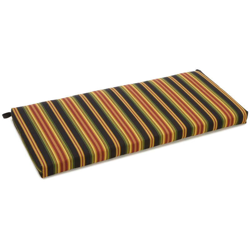 Outdoor 3'' Bench Seat Cushion, Lyndhurst Raven