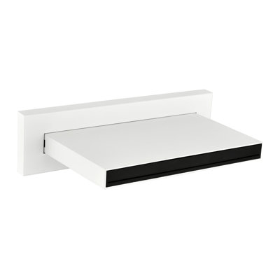 Robinet de baignoire à haut débit, robinet de cascade pour salle de bain, acier inoxydable, robinet mural blanc, bec de remplissage pour salle de bain,