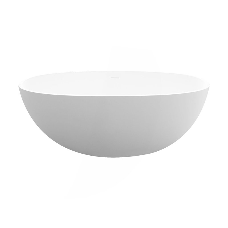55" Solid Surface Soaking Bathtub