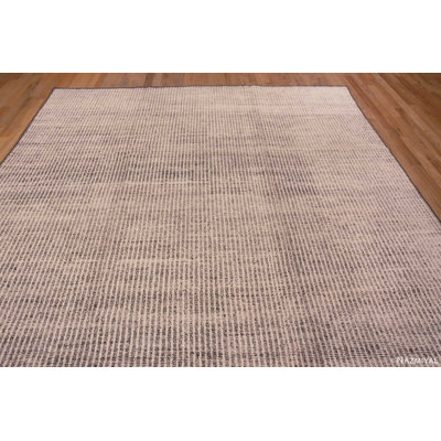 One-of-a-Kind 9'9" X 11'10" New Age Area Rug Ivory/Gray