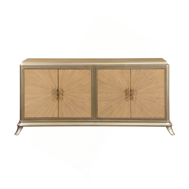 Armoire console en chêne naturel Dodie
