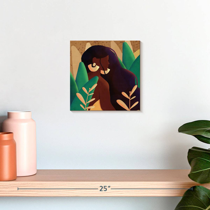 Portrait de femme Leisha, H 10 po x l 10 po