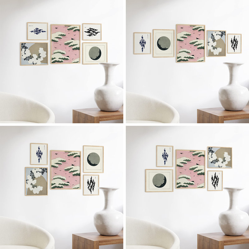 Cadres photos pour mur de galerie, Beige