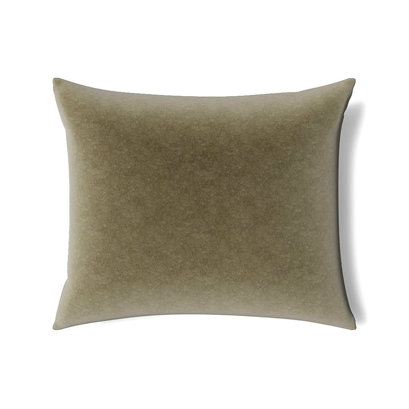 Fresco Polyester Blend Lumbar Rectangular Pillow Cover, Khaki, 30"H x 36"W
