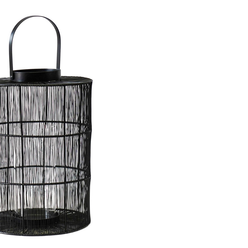 Portofino Wirework Lantern, 34cm H x 24cm W x 24cm D