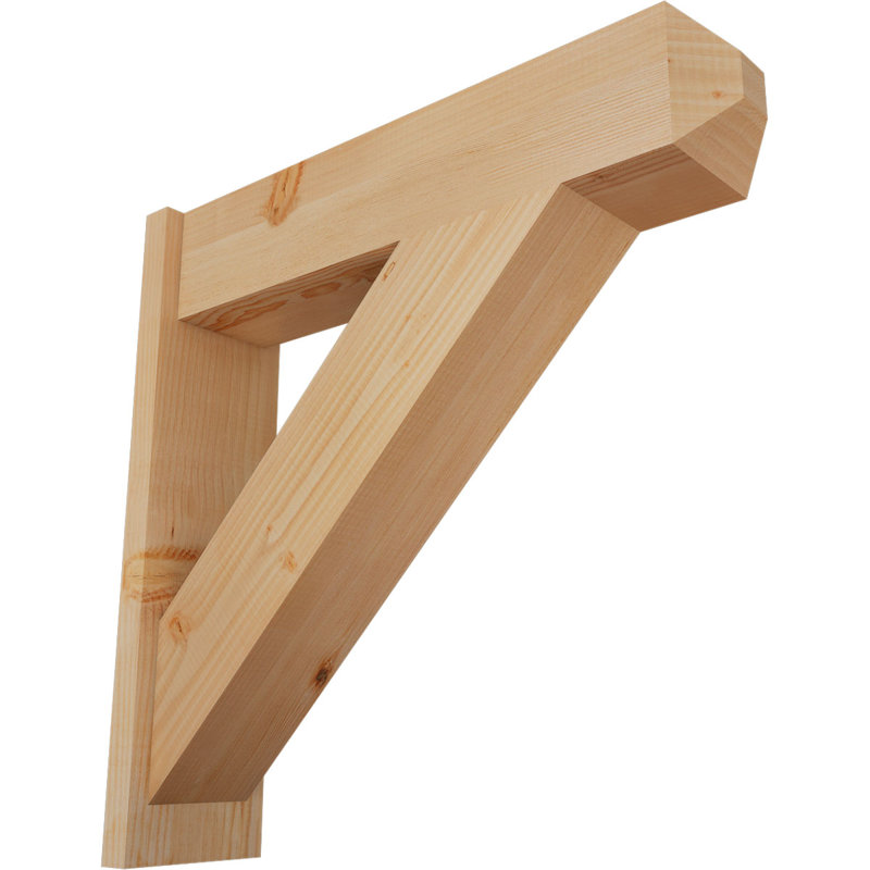 Artisan traditionnel en bois rustique, P 30 po x H 30 po, Sapin Douglas de 7 1/2 po (lisse)