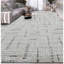 Tapis rectangulaire argent / gris en laine / viscose noué à la main-94326830