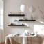 Ensemble de 4 tablettes flottantes rustiques pour le mur - tablettes murales en bois massif pour la chambre à coucher, le salon, la cuisine, la salle de bain - facile à installer-671819814