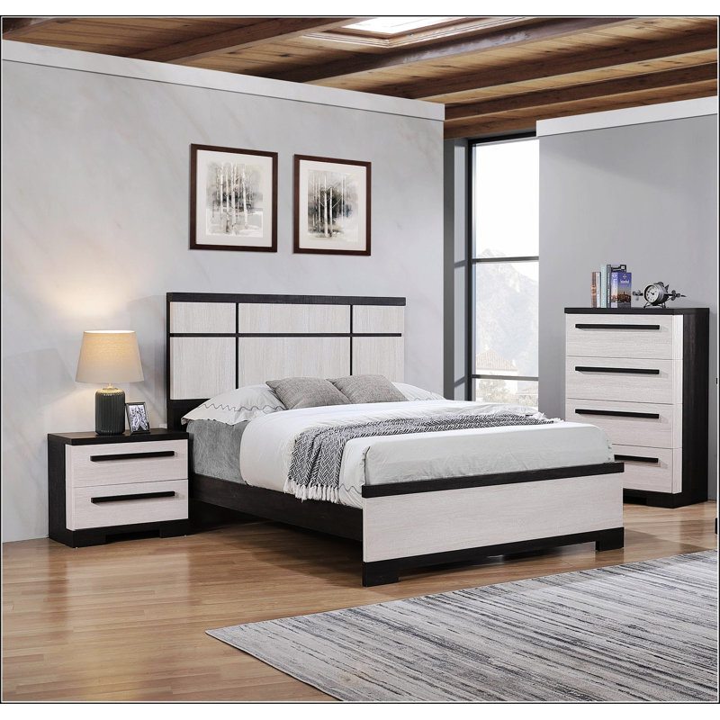 Contemporary Queen Panel Bed