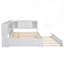 Lit de jour double en bois avec couchette-117194101