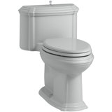 Portrait™ Comfort Height One-Piece Compact Elongated 1.28 GPF Toilet with Aquapiston Flush Technology, Lift Knob Actuator and Glenbury Quiet-Close Seat with Quick Release Functionality