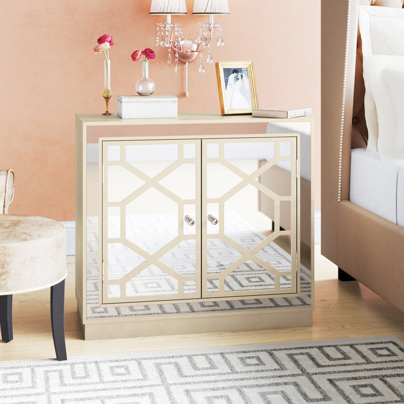 Table de chevet Glacaeu, Beige Antique
