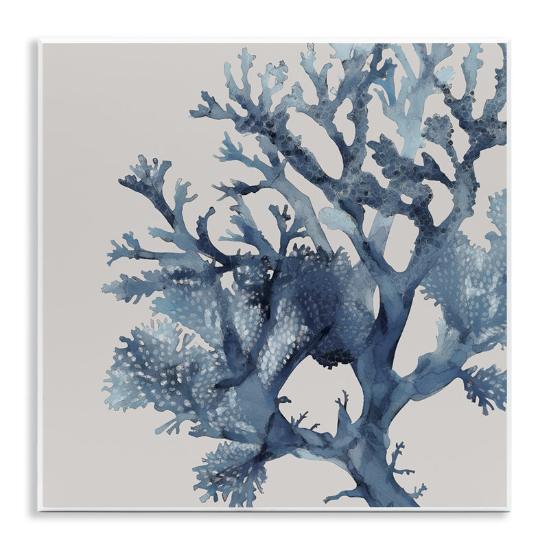 Art mural en pointillé, branches de corail, par Karen Smith