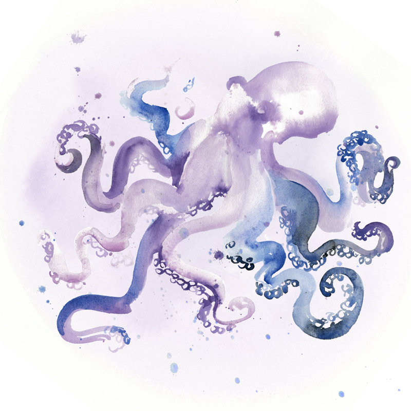Underwater Halcyon III by Jennifer Paxton Parker - Wrapped Canvas Painting, 91cm H x 91cm W