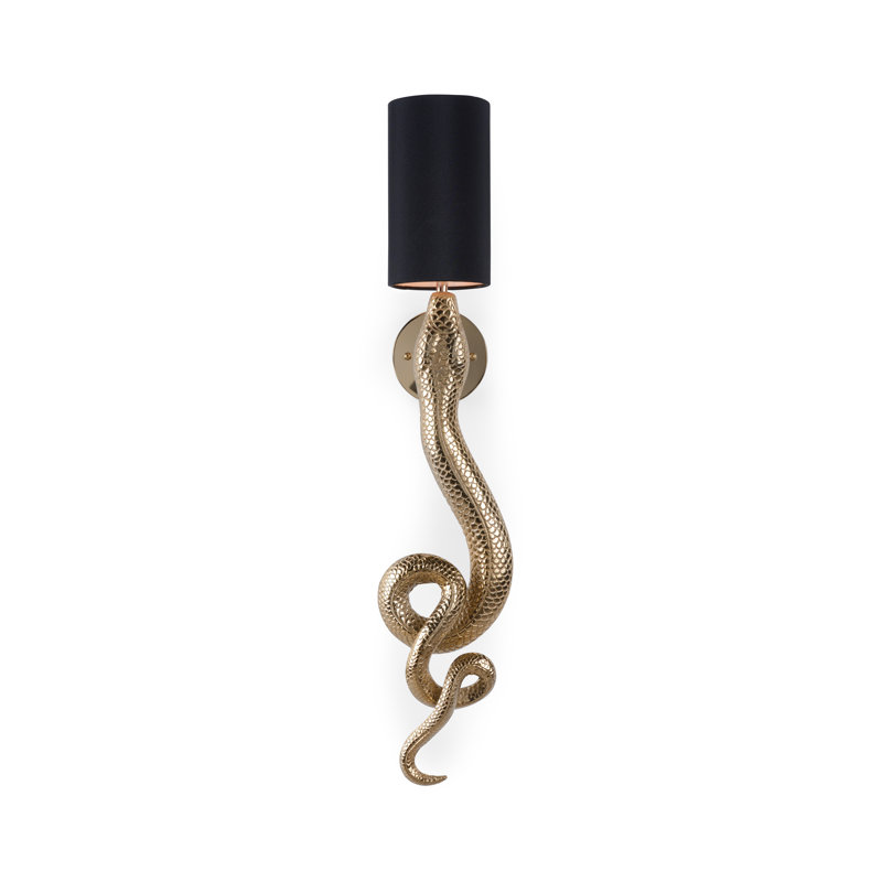 Applique murale articulée 1 lumière Sapera, Laiton, Noir