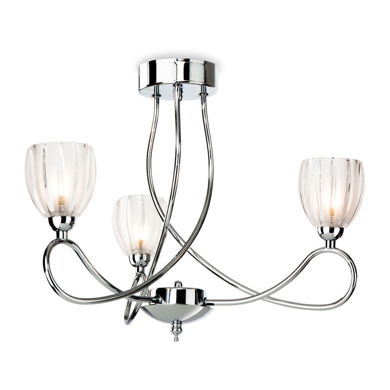 Dexter Glass Semi Flush Mount