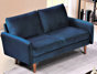 Velours bleu foncé