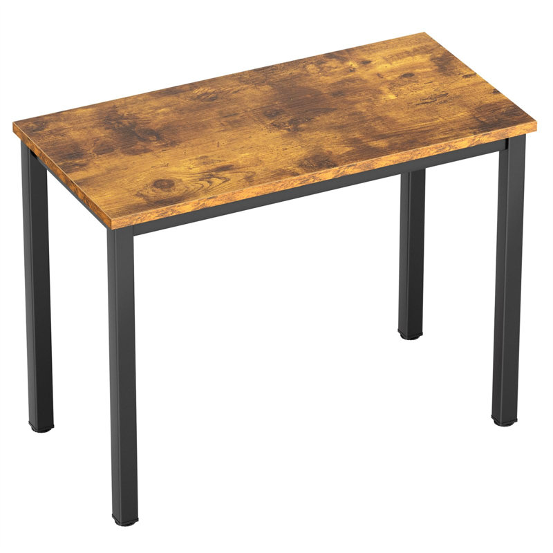Bureau d'ordinateur Pauljohn, Noir, Brun, H 29,49 po x l 31,5 po x P 15,71 po