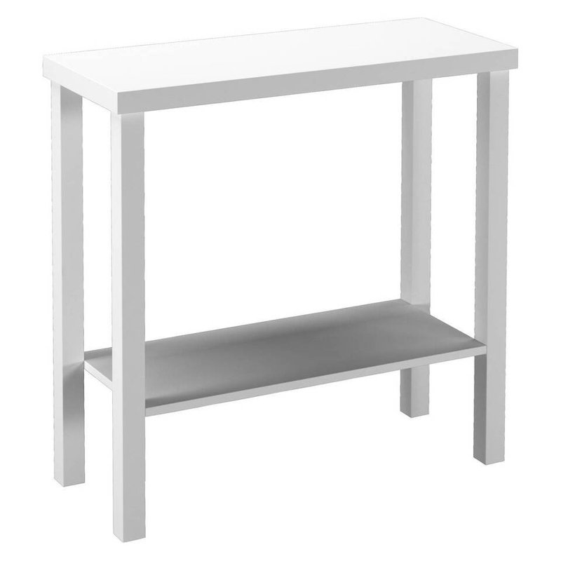 Tahesia 180.34cm W Solid Wood Bedside Table, White