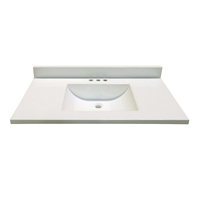 Plateau de meuble-lavabo simple 37 po