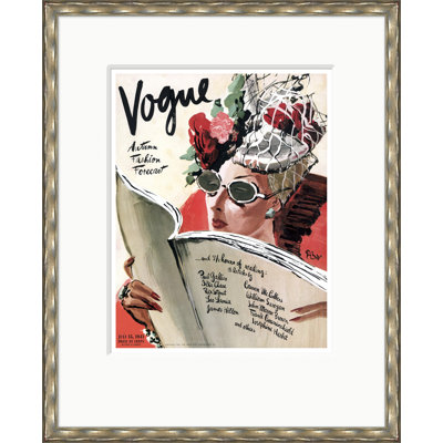 Couverture de Vogue, Illustration de la mode automnale, Rene Bouet-Willaumez, 15 juillet 1941