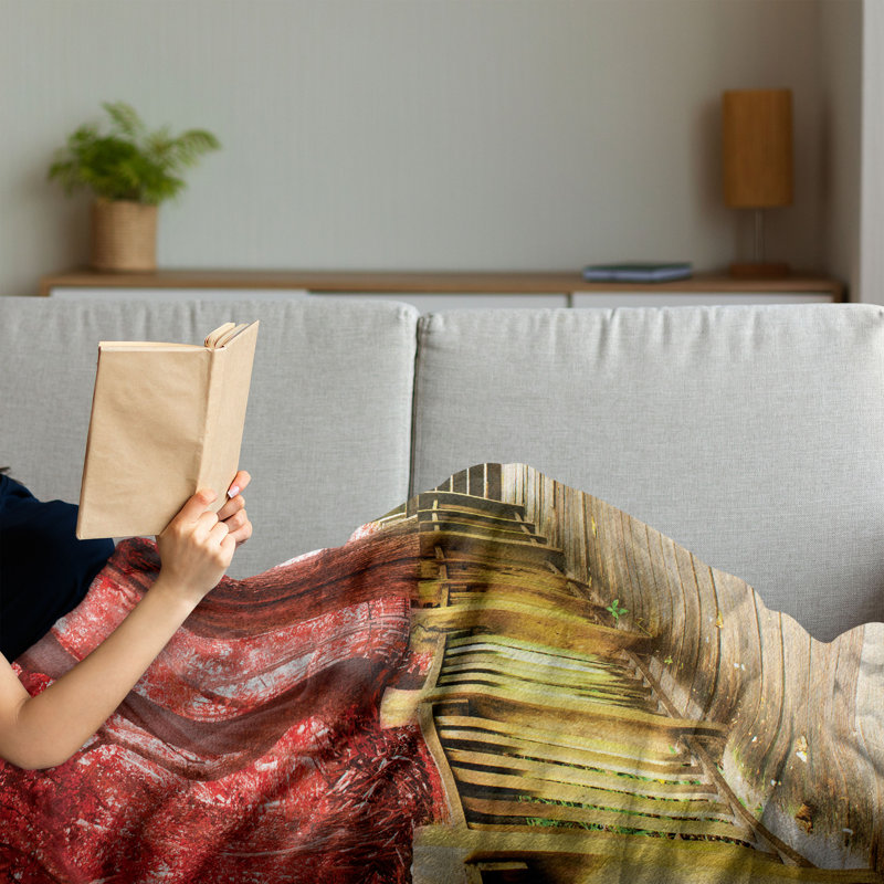 Hand Woven Throw Blanket, 60" x 80"
