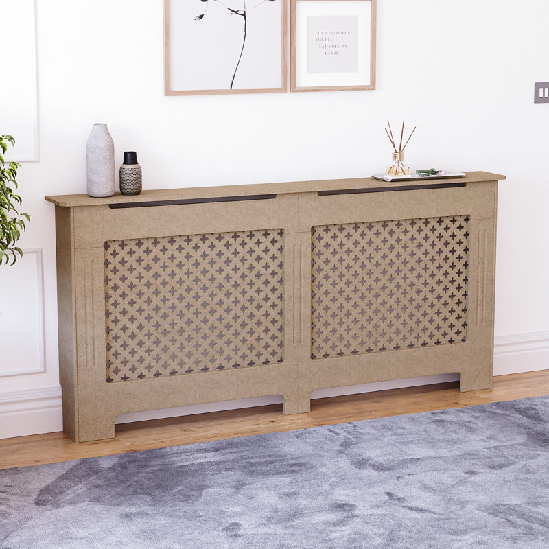 Reta Radiator Cover, Unfinished, 82cm H x 172cm W x 19cm D