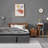 Premium 14 Inch Full Size Memory Foam Mattress in a Box, Plush Euro Top Hybrid Pocket Coil Mattress with Black Knitted Cover, Gray-803553890