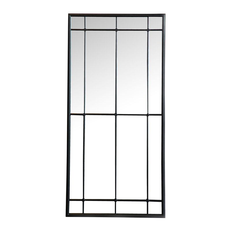 Miroir de plancher ou mural 24 po x 52 po noir