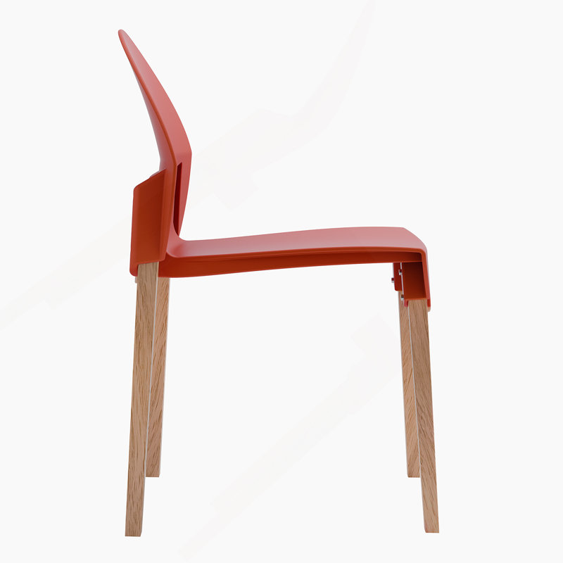 Ensemble de 4 chaises Crimson, Chêne rouge
