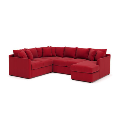 Cecelia 119" W 3-Piece U-Shaped Sectional