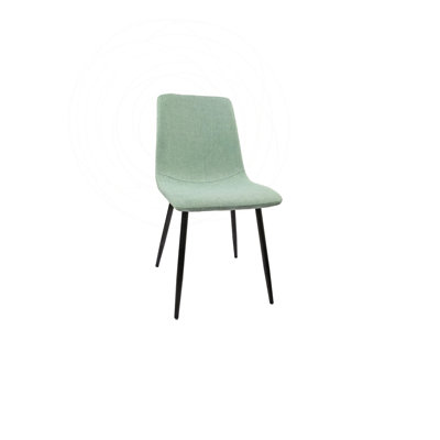 Ensemble de table de cuisine Mid-Century en bois avec chaises en lin
