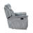 Delaware Silver Grey Tufted Recliner