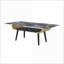 Table basse l 47 po avec plateau en verre marbré noir Lorenzo-982232437