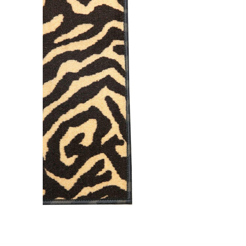 Tapis brun / noir Furnish My Place, Tapis de couloir 4 pi x 48 pi