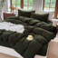Ensemble de housse de couette rayé 100% coton délavé DONEUS-113054932-120141889
