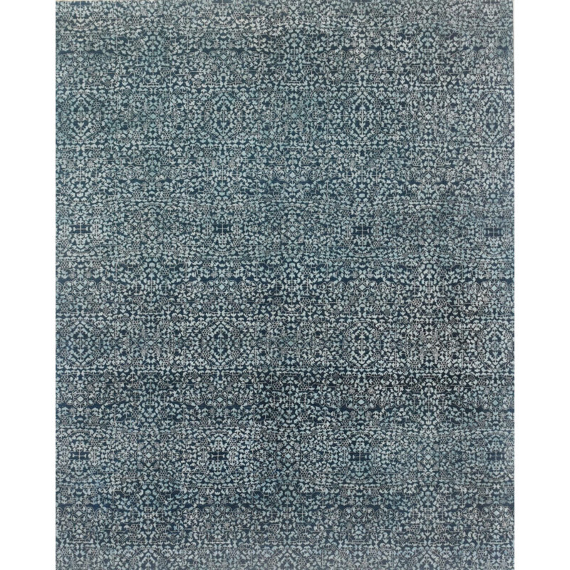 Contemporary One-of-a-Kind Rectangle 8'2" X 10'1" Hand Knotted Area Rug