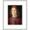 Portrait d'un jeune homme par Sandro Botticelli, impression giclée sur cadre