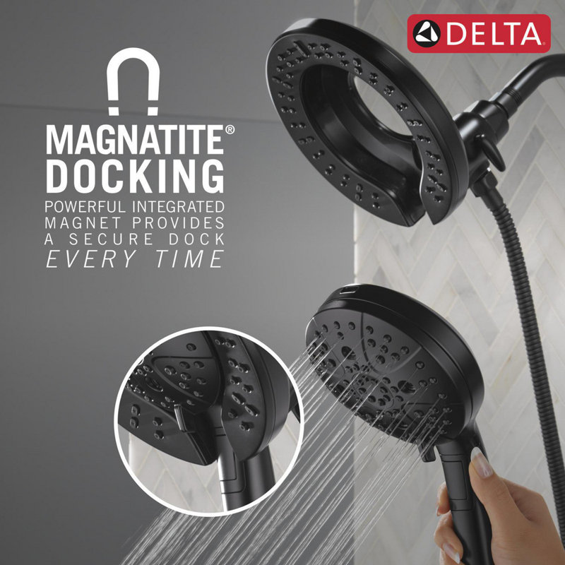 Matte Black Multi-Function Handheld Wall Mounted Shower Head