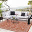 Tapis d'extérieur imperméable moderne à bordure et à carreaux pour tapis-982773292-982773295