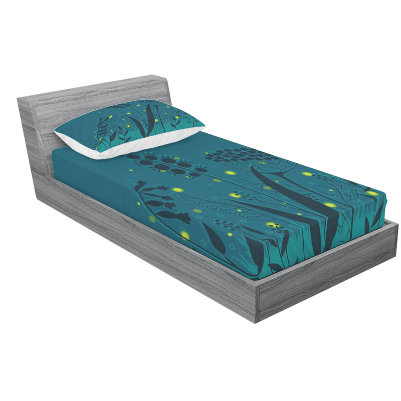 Microfiber Sheet Set, Twin Sheet Set with Fitted Sheet
