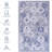 Washable 6X9 Area Rug, Blue, Non-Slip, Low-Pile, For Living Room, Bedroom, Kitchen, Dining & Pet Innovation Idea Washable, Atmosphere-359370479