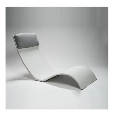 Meryl The Arc - A Luxury Pool or Patio Chair with Headrest - Titanium White