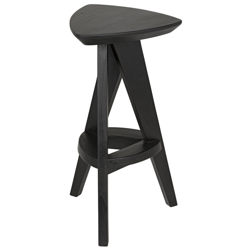 Twist Solid Wood Stool