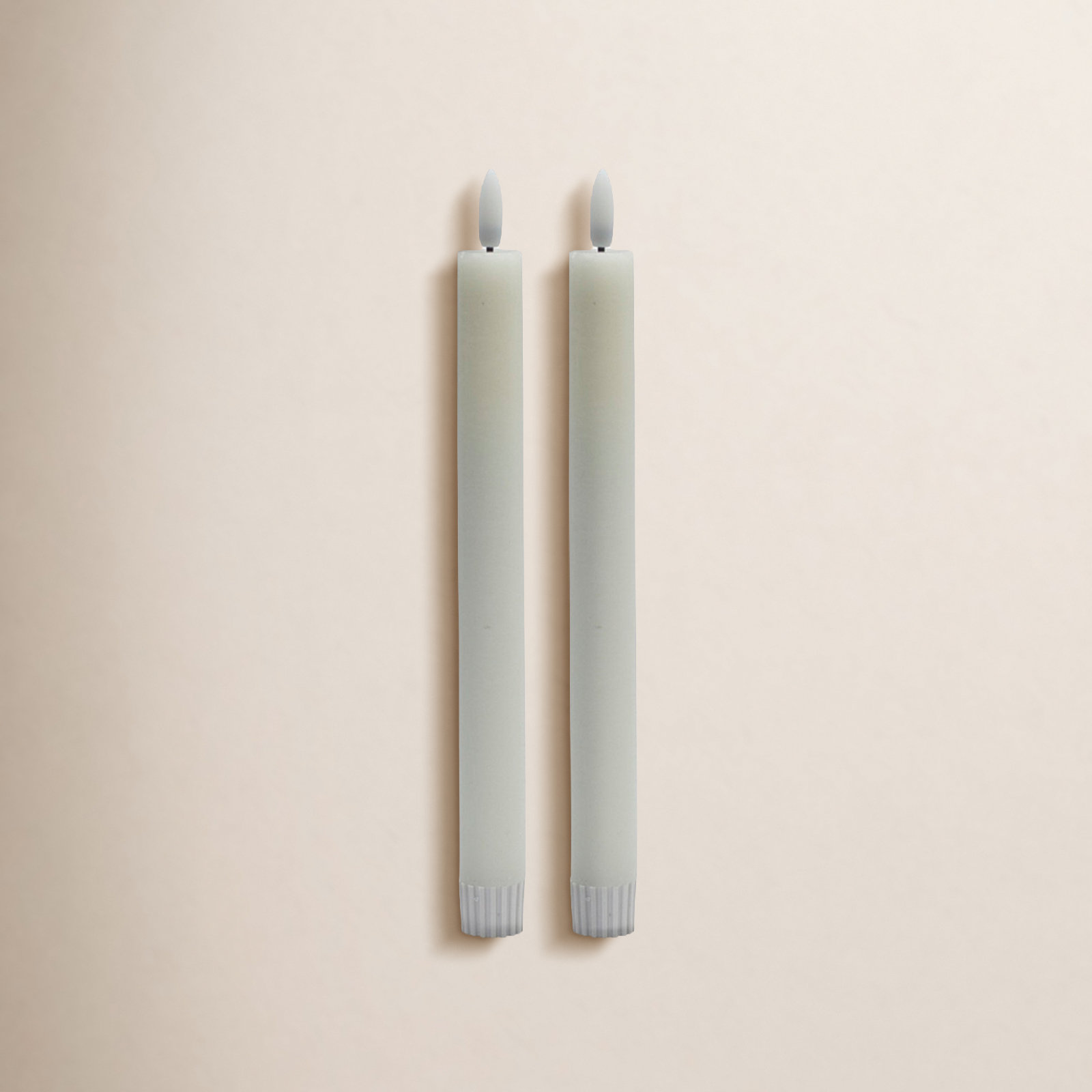 Flameless Taper Candle, White