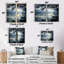 «Serene Lake At Dawn With First Light», art mural sur lac, paysage bleu, 2 pièces-1063602325-1063602326-1063602323