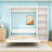 Wood Murphy Bed with Multi-Function Shelves-571341989-571341988
