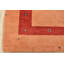 Tapis de couloir orange en laine noué à la main de conception unique 2 pi 11 po x 5 pi 1 po